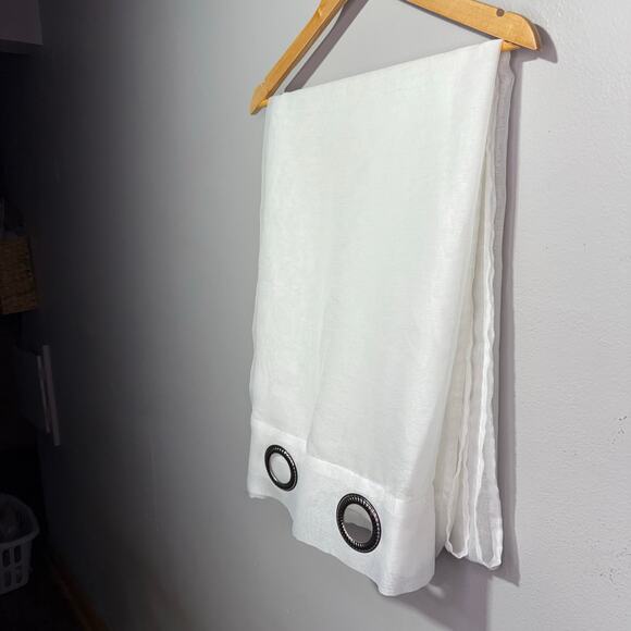 Set of 3 White Sheer Grommet Curtain Panels 52” x 84” Lightweight & Elegant - Picture 3 of 5